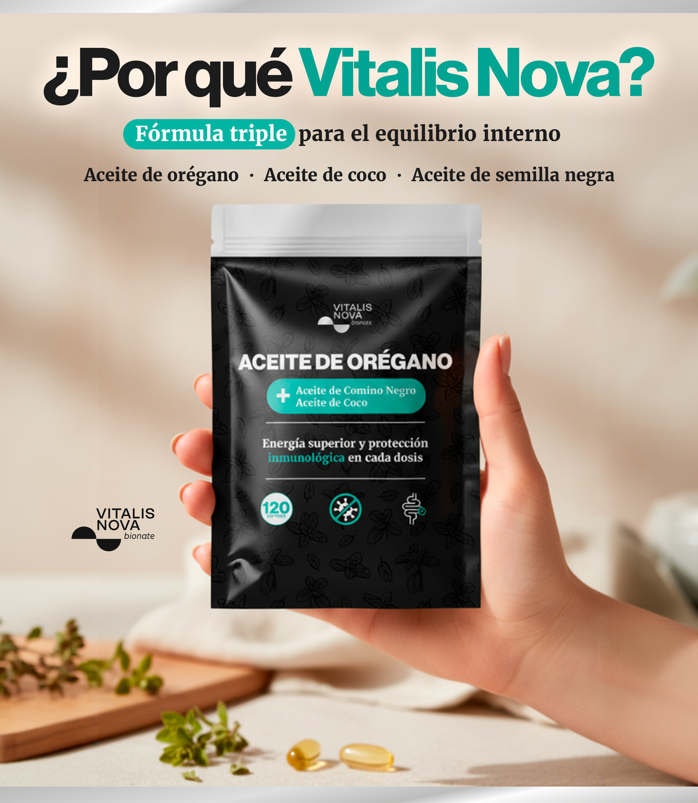 Aceite de Orégano Vitalis Nova